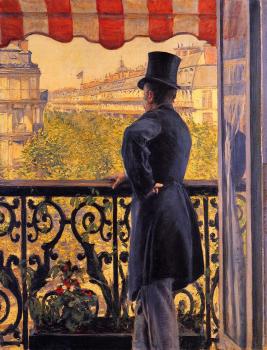 古斯塔夫 卡裡伯特 The Man on the Balcony 古斯塔夫 卡裡伯特 The Man on the Balcony